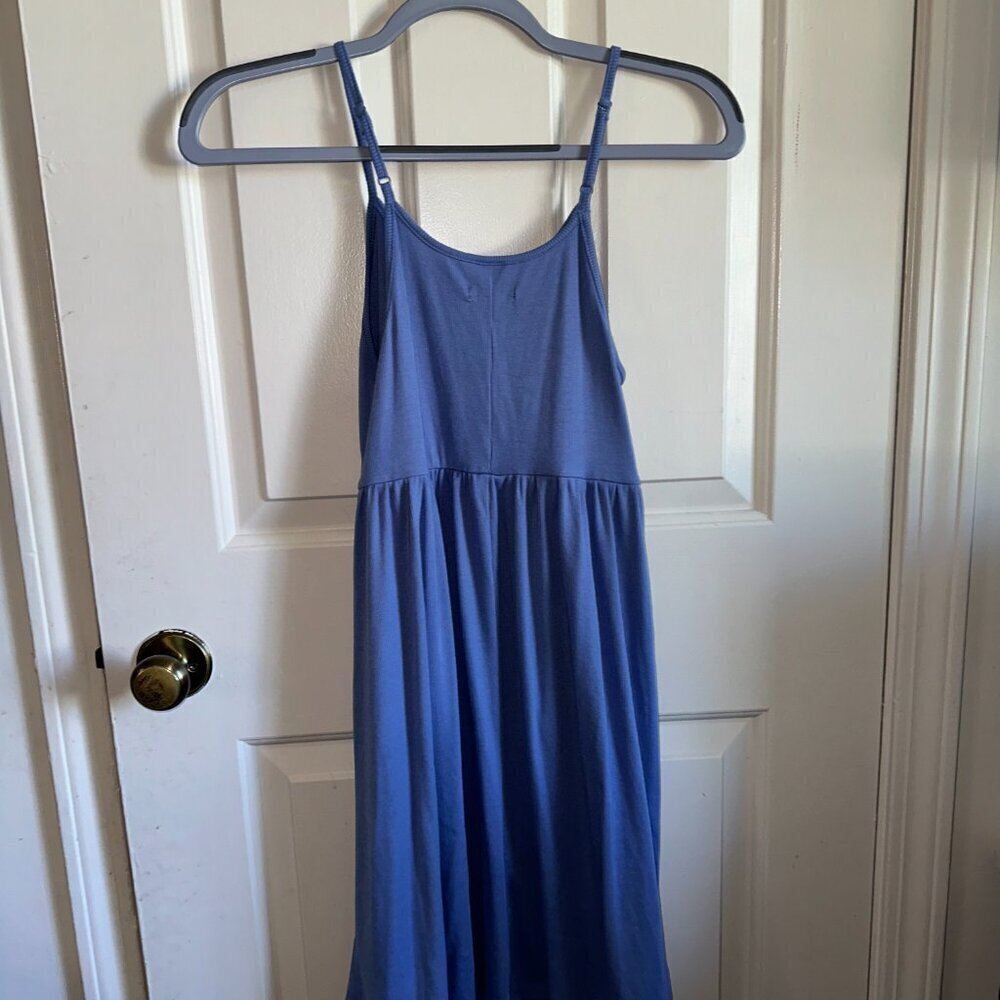 Periwinkle Spaghetti Strap Ribbed Sundress - Picture 12 of 12